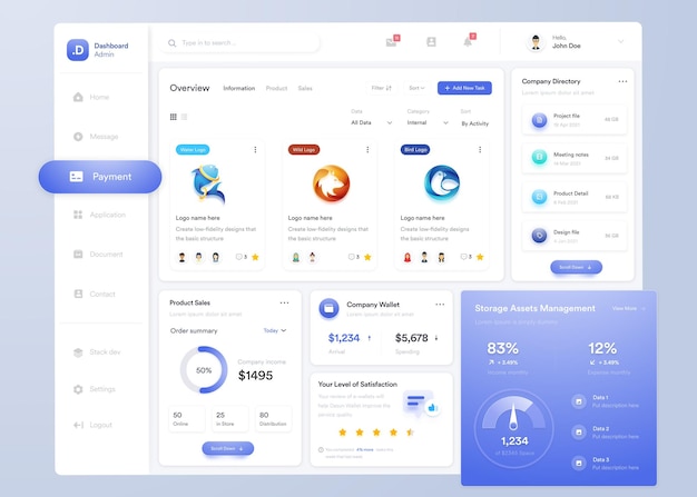 Thiết kế giao diện người dùng bảng điều khiển biểu đồ thông tin UI UX với biểu đồ và sơ đồ Mẫu giao diện web