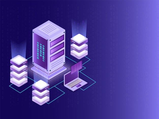 Thiết kế Isometric cho Trung tâm dữ liệu.