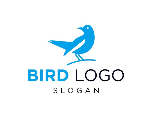 Thiết kế Logo Chim được tạo bằng ứng dụng Corel Draw 2018 với nền trắng