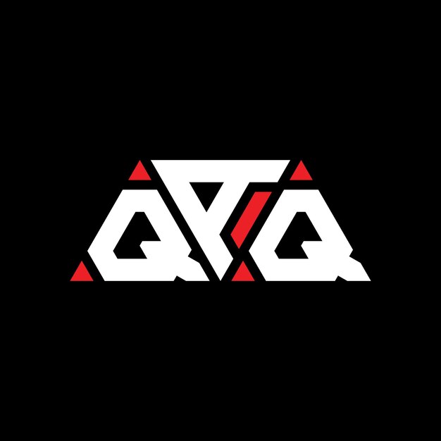 Thiết kế logo chữ hình tam giác QAQ với hình dạng tam giác Thiết kế logo tam giác QAQ dạng chữ lồng Mẫu logo vector tam giác QAQ với màu đỏ Logo tam giác QAQ Logo đơn giản, thanh lịch và sang trọng QAQ