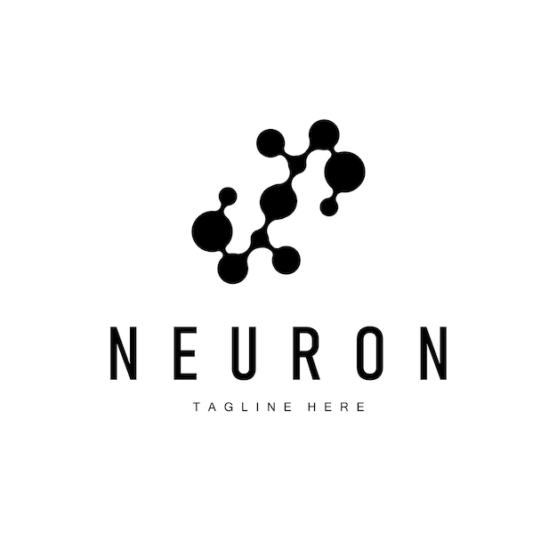 Thiết Kế Logo Neuron Hình Minh Họa Sức Khỏe Phân Tử DNA Tế Bào Thần Kinh Hình Minh Họa Đơn Giản Trừu Tượng