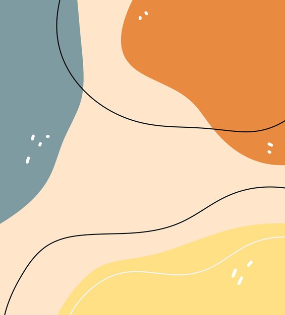 Thiết kế mẫu doodle trừu tượng vẽ tay