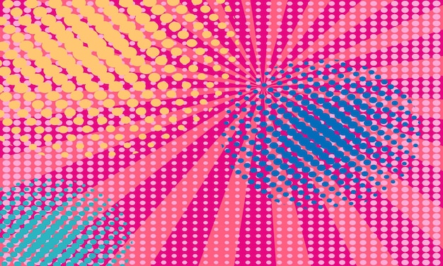 Thiết kế nền theo phong cách truyện tranh Halftone