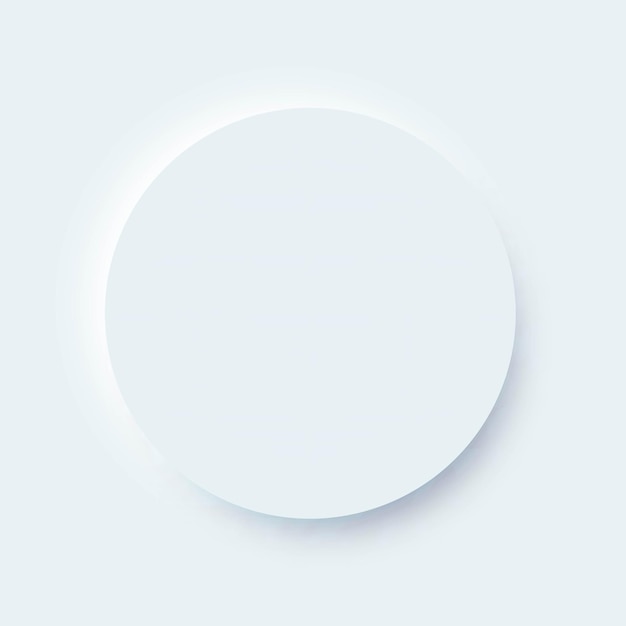 Thiết kế neumorphic, thành phần hình tròn UI cho giao diện ứng dụng di động và trang web
