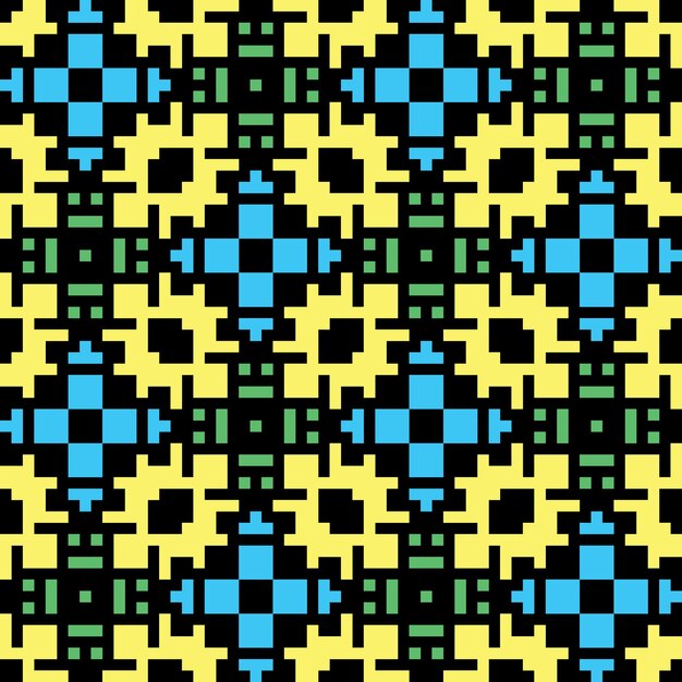 thiết kế sprite retro thẩm mỹ cổ điển mẫu trừu tượng liền mạch nghệ thuật pixel