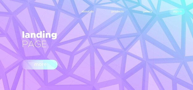 Thiết kế trang web tam giác trừu tượng nền low poly