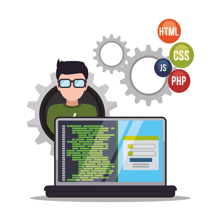 Vector thiết kế web responsive cho nhà phát triển