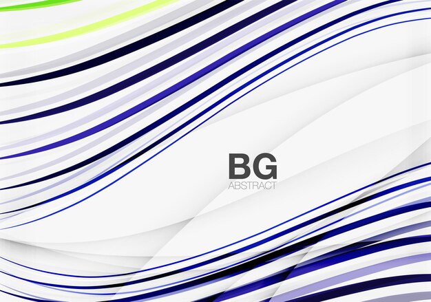 thin lines wave abstract background vector template background for workflow layout diagram number options or web design