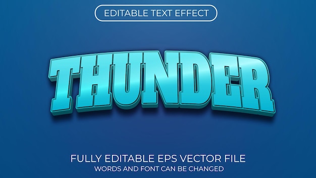 Thunder text effect