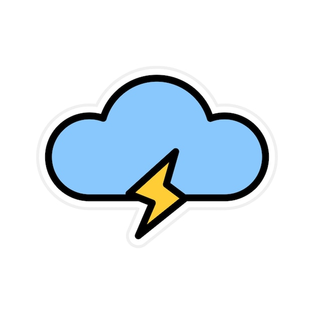 thunderbolt icon vector image can be used for battery and power