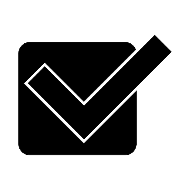 Tick icon vector