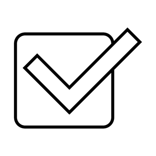 Tick icon vector