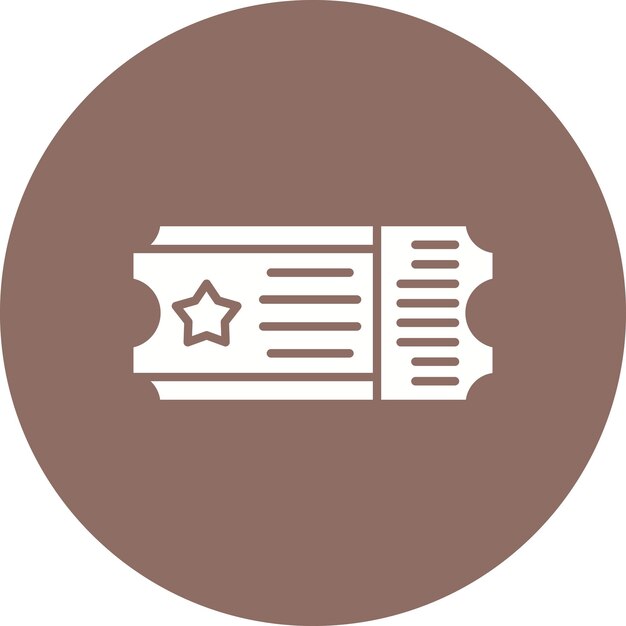 ticket icon vector image can be used for theme park