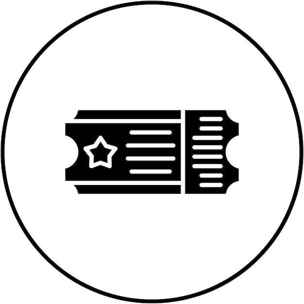 ticket icon vector image can be used for theme park
