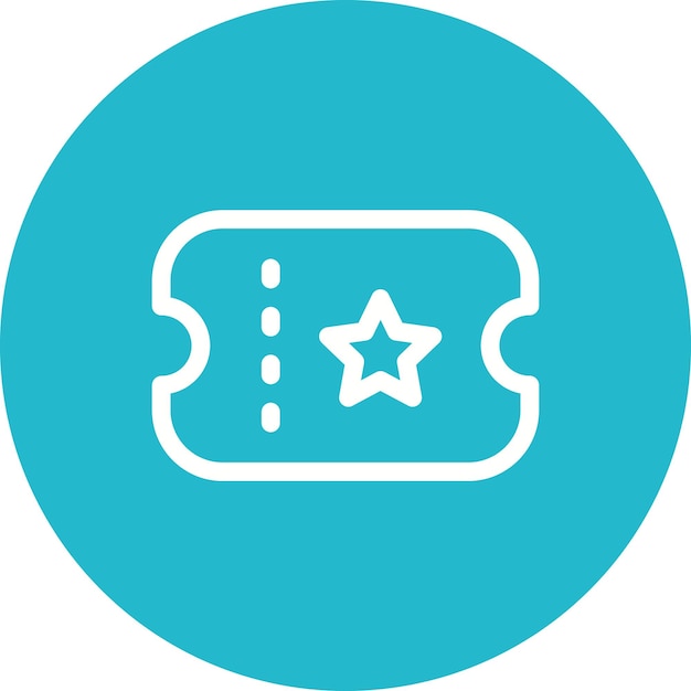Ticket icon vector image Can be used for UI