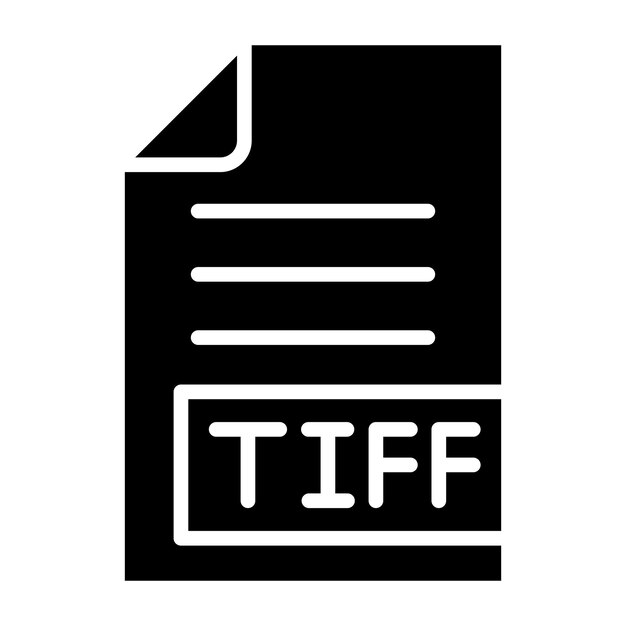 TIFF Vector Icon Design Illustration