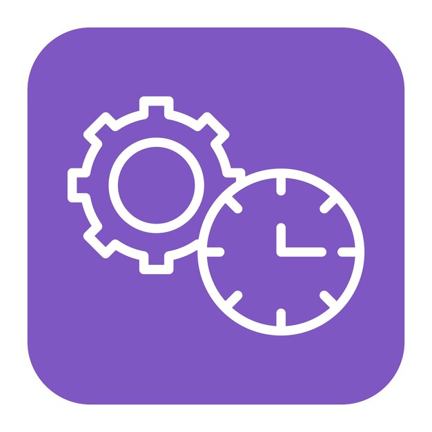 time management icon vector image can be used for project assesment