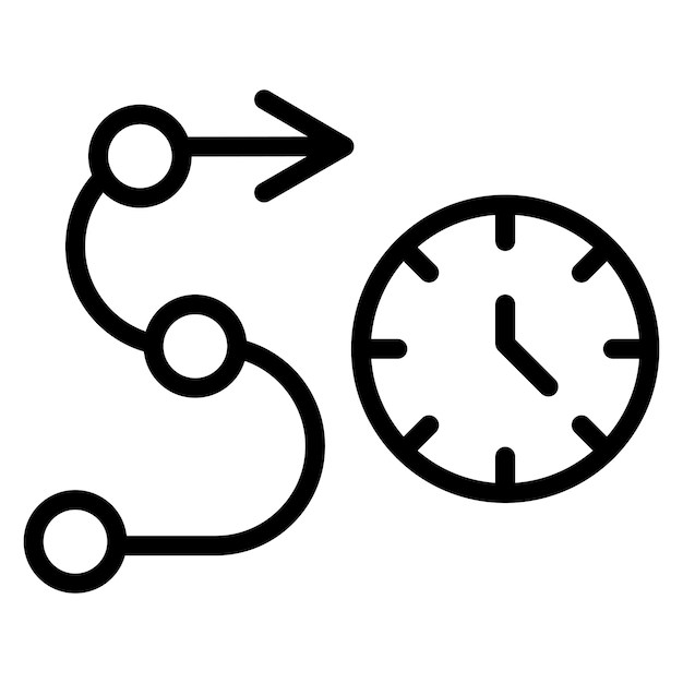 timeline icon vector image can be used for action plan