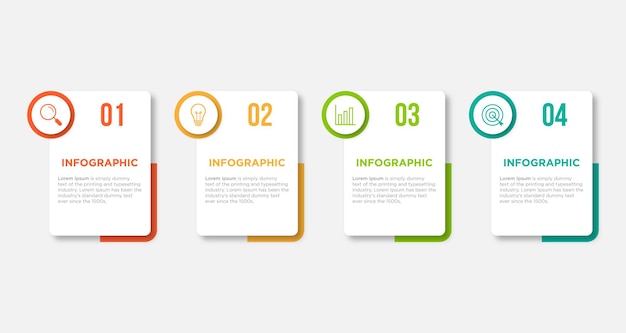 Timeline infographic design element and number options Business concept with 4 steps Can be used for workflow layout diagram annual report web design Vector business template for presentation