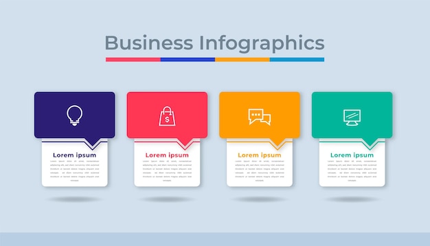 Timeline Infographics Business Data Visualization Process Chart Diagram Graph with Steps Options