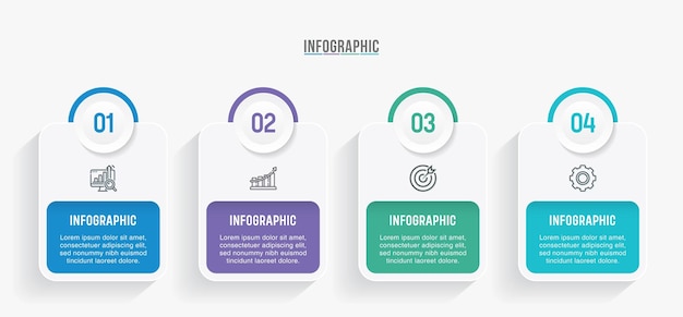Timeline infographics with 4 5 steps or options for process presentation workflow diagram flow chart