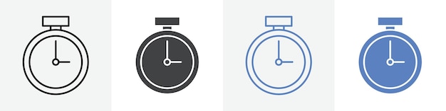 timer icon vector set use for web