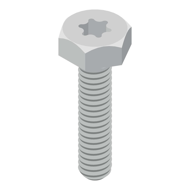 torx bolt screw icon isometric of torx bolt screw vector icon for web design isolated on white background
