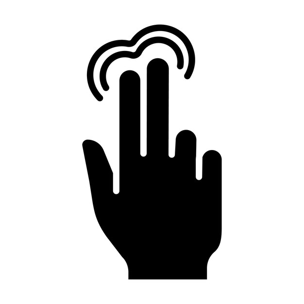 Touch pad icon Index finger doubleclick decrease increase turn rotation approximation press Scrolling click arrow sensor turn Zoom in move response time x2