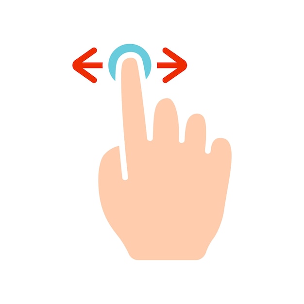 touch pad icon index finger doubleclick decrease increase turn rotation approximation press scrolling click arrow sensor turn zoom in move response time x2