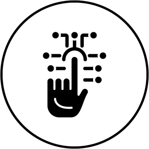 Touch Technology vector icon Can be used for Technology iconset