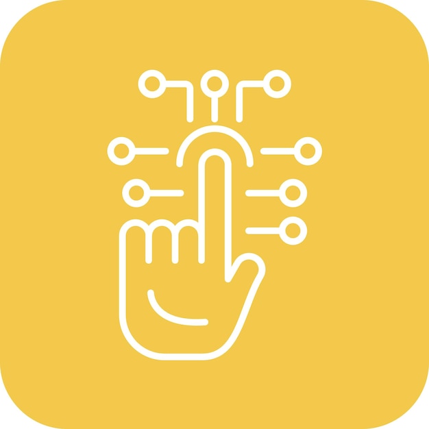 Touch Technology vector icon Can be used for Technology iconset