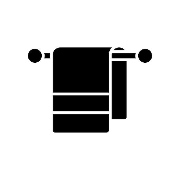 towel icon vector design template simple and clean