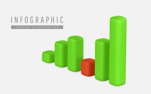 Trading stock news impulses Success of business strategy Vector illustration