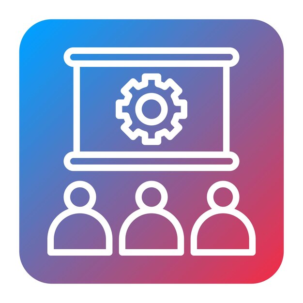 training icon vector image can be used for hiring process