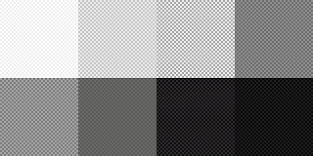 Transparent Background Set White Gray Black Square Transparency Pattern