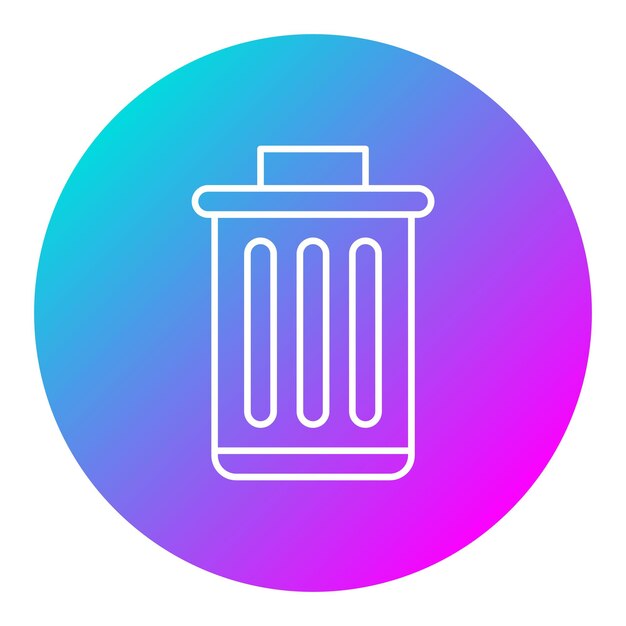 Trash Bin vector icon Can be used for Hygiene Routine iconset