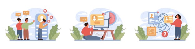 Trẻ em dùng mạng xã hội với điện thoại hoặc máy tính xách tay
