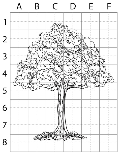 tree drawing page, learn to draw tree, how to draw trees, tree vector