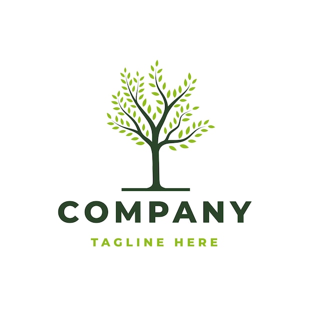 Tree logo design vector icon illustration