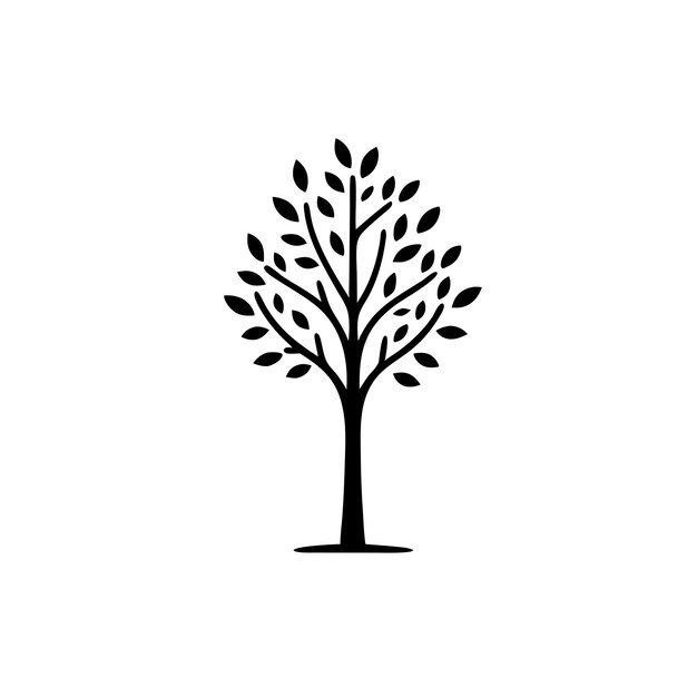 Tree vector silhouette