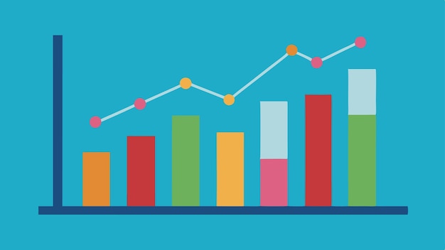 Trend Analysis Vector Graphic Design