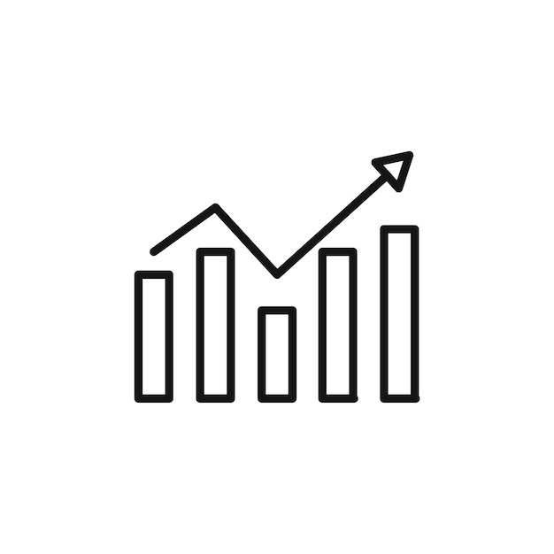 Trend Arrow Icon for Market Analysis and Business Growth