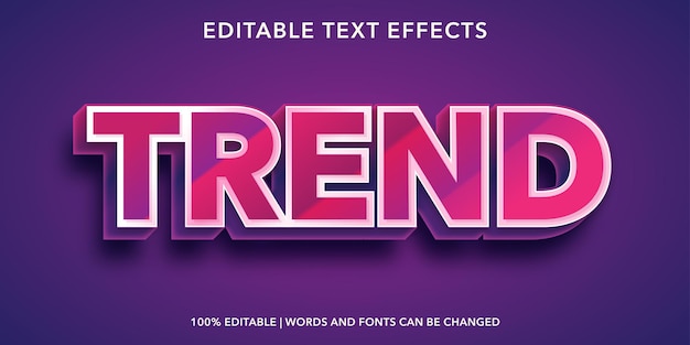 Trend Editable Text Effect