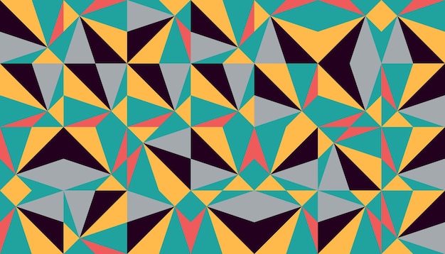 trendy colorful geometric pattern in 80s90s styles