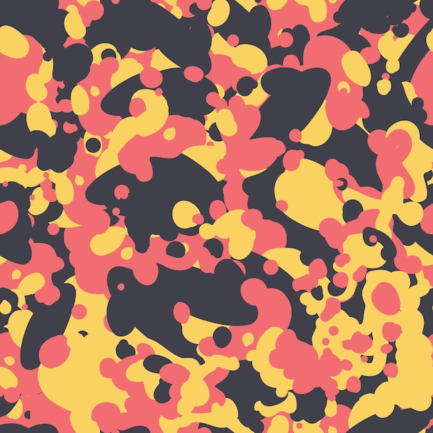Trendy colorful military seamless pattern