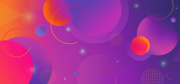 trendy modern background with abstract geometric dynamic shapes