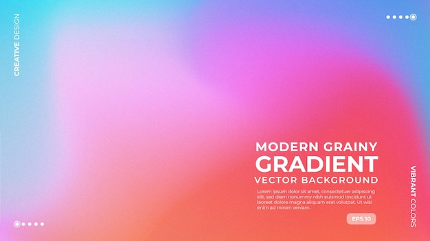trendy modern grainy gradient abstract vector background