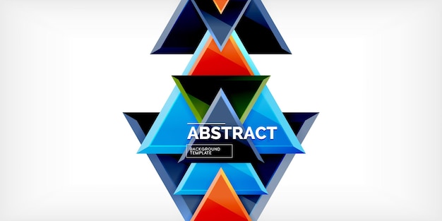 Triangle glass shapes geometric abstract background Vector Illustration For Wallpaper Banner Background Card Book Illustration landing page