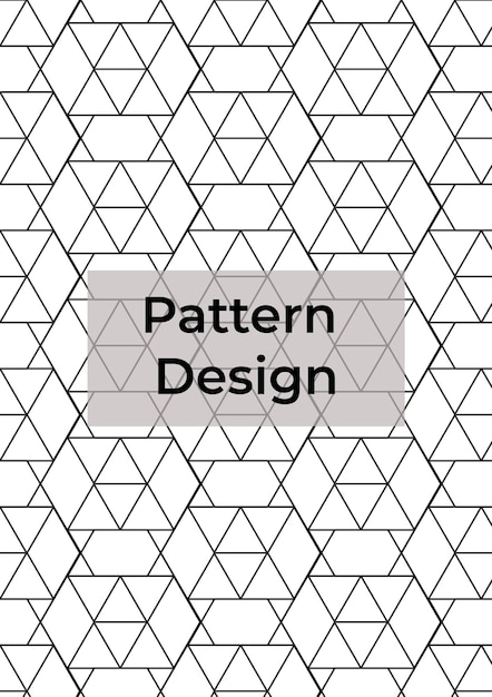 triangle pattern design template triangle patterned background vector design