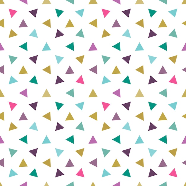 Triangle seamless pattern. Triangular endless background of geometric shapes. Arrow seamless pattern